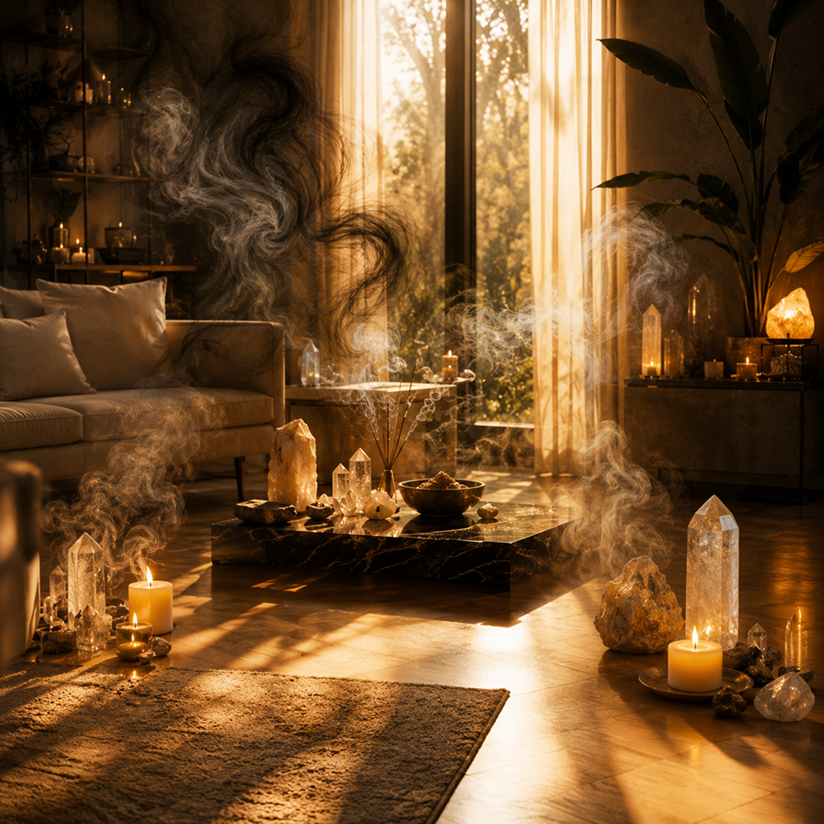 Spiritual and planetary alignment visuals
